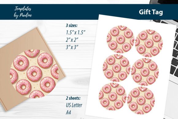 Download Donut Subscription Box Tag Print and Cut - Subscription box Collection