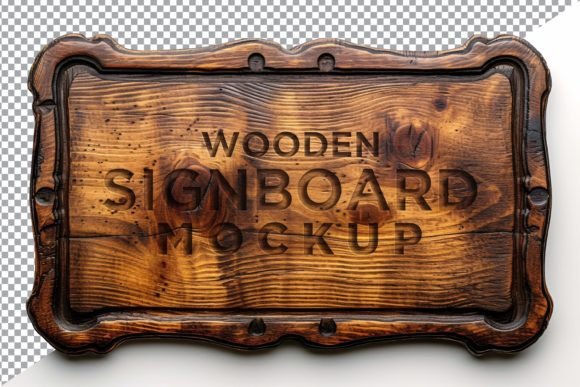 Download Vintage Wooden Signage Mockup Template - Signage mockup Collection