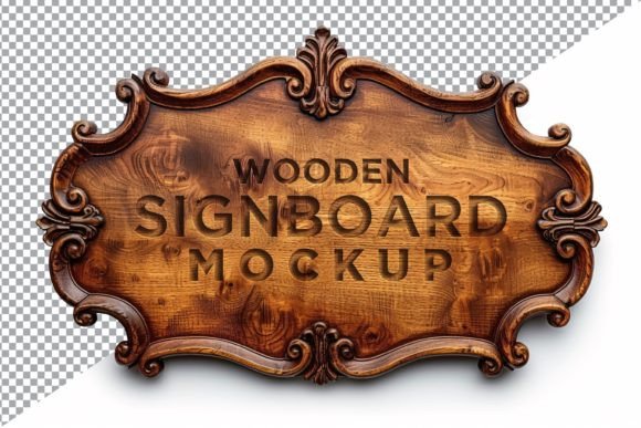 Download Vintage Wooden Signage Mockup Template - Signage mockup Collection