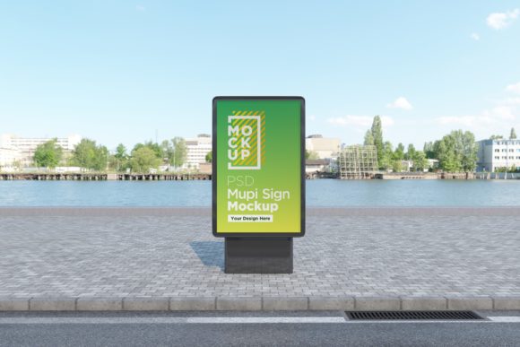 Download Mupi Signage Mockup Template - Signage mockup Collection