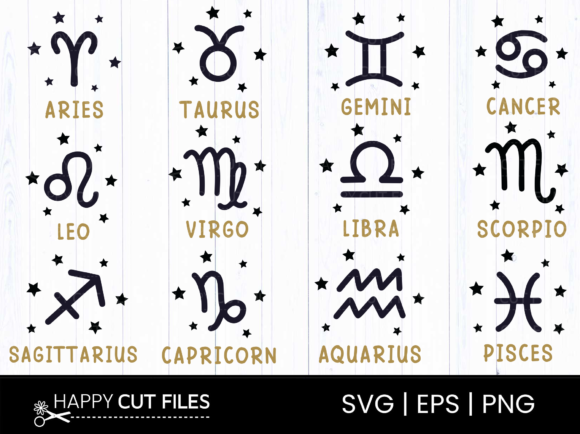 Download Zodiac Signs Svg Png Celestial Svg Stars - Celestial svg Collection