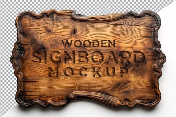 Download Vintage Wooden Signage Mockup Template - Signage mockup Collection