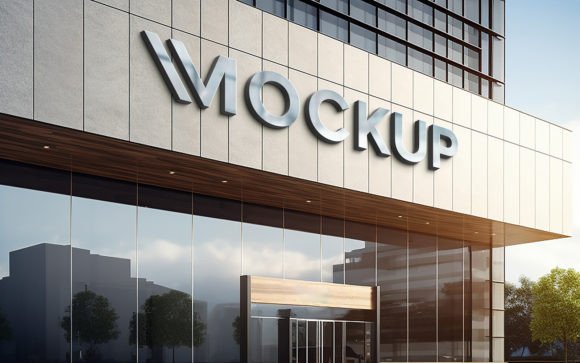 Download Shop Front Facade 3d Logo Signage Mockup - Signage mockup Collection