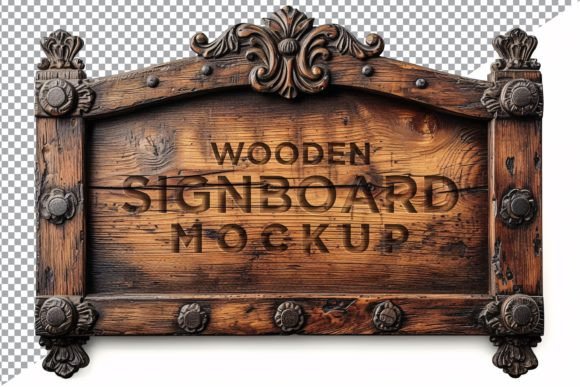 Download Vintage Wooden Signage Mockup Template - Signage mockup Collection