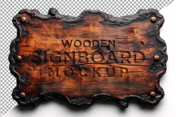 Download Vintage Wooden Signage Mockup Template - Signage mockup Collection
