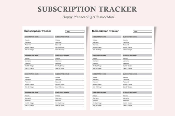 Download Subscription Tracker,Subscription Box - Subscription box Collection