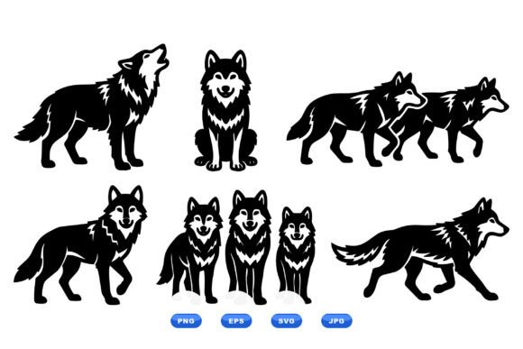 Download Howling Wolf SVG Clipart - Howling wolf svg Collection