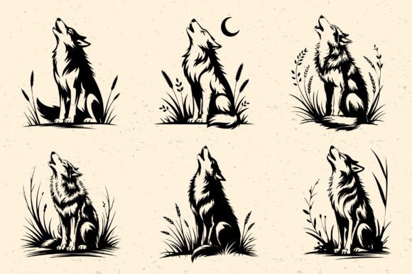 Download Howling Wolf SVG Bundle - Howling wolf svg Collection