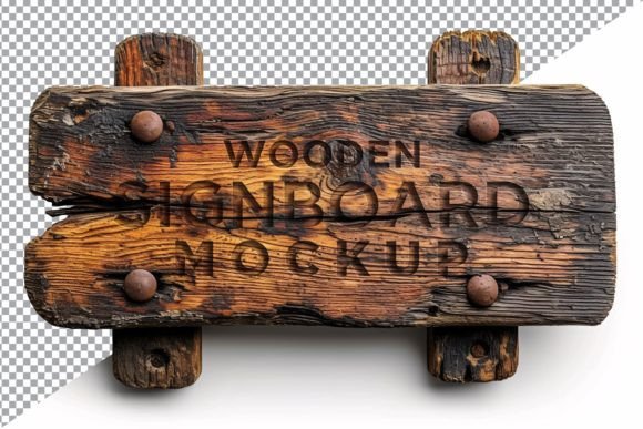 Download Vintage Wooden Signage Mockup Template - Signage mockup Collection